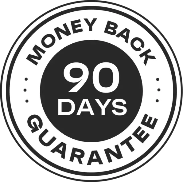 100% Money Back Guarantee - 90 Days